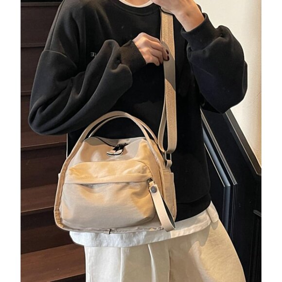 Nylon Crossbody Bag Women Large Capacity Lightweight Travel Purse - Picture 4 of 4